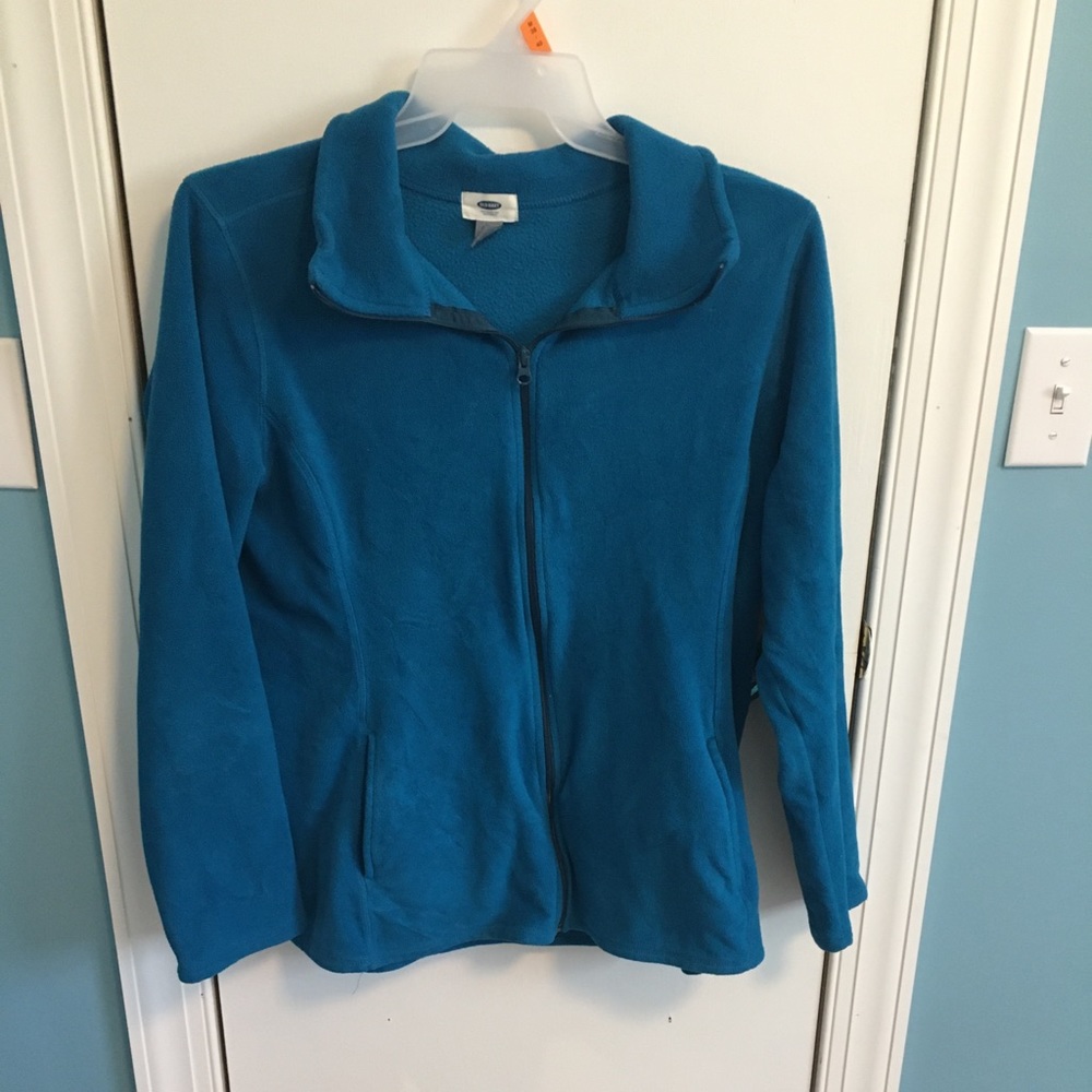 Women’s Old Navy teal fleece jacket